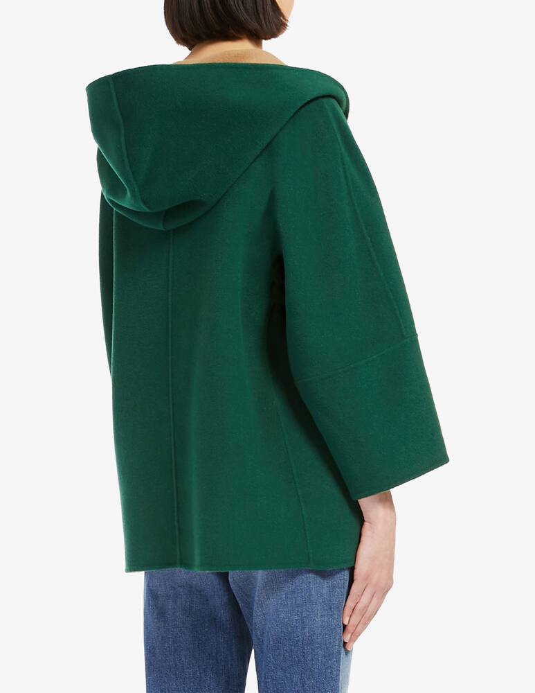 rinascente Weekend Max Mara Grana double-breasted jacket with hoodie - Green