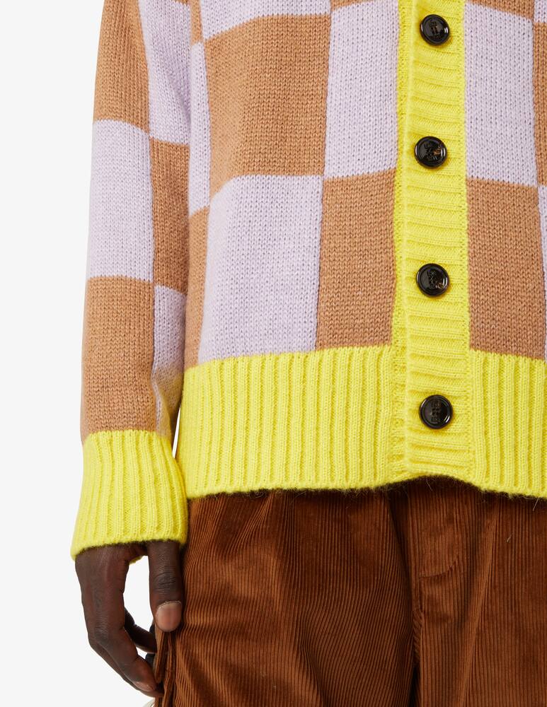 rinascente LC23 Cardigan a quadri - Marrone