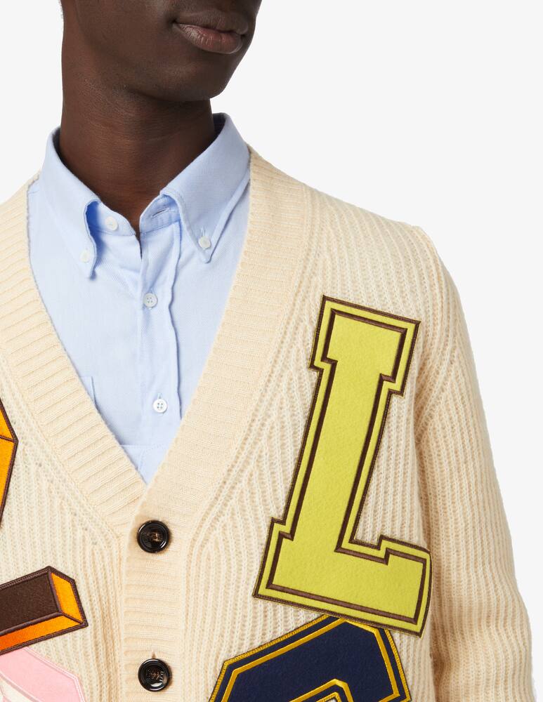 rinascente LC23 Patch cardgan - White