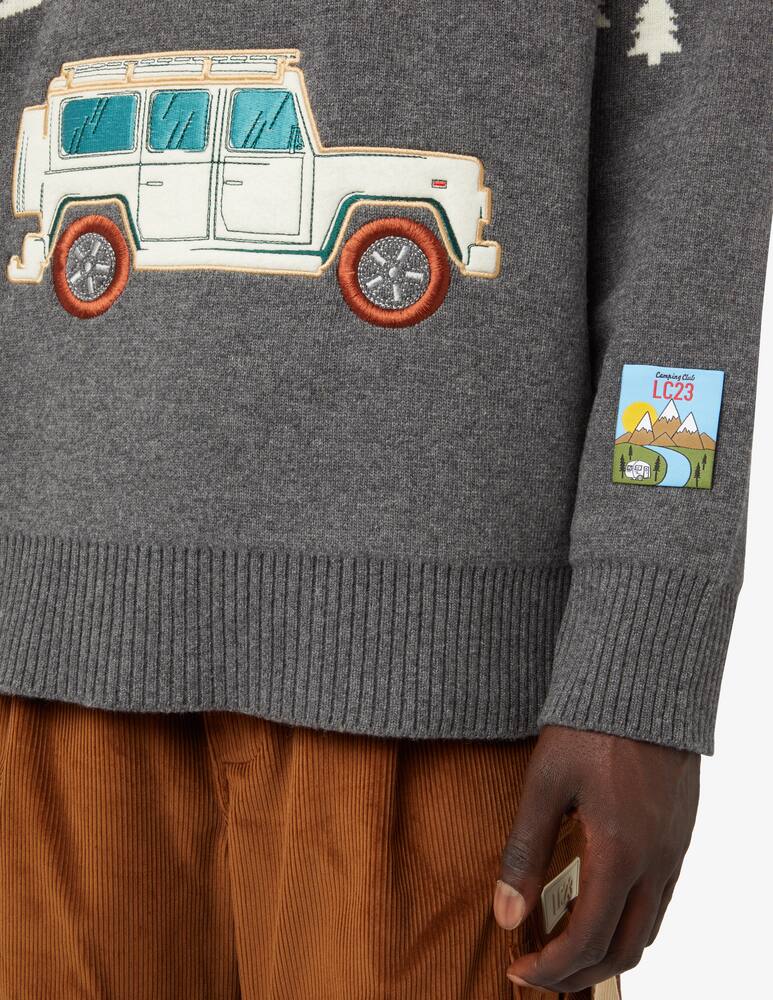 rinascente LC23 Felpa jeep jaquard - Grigio