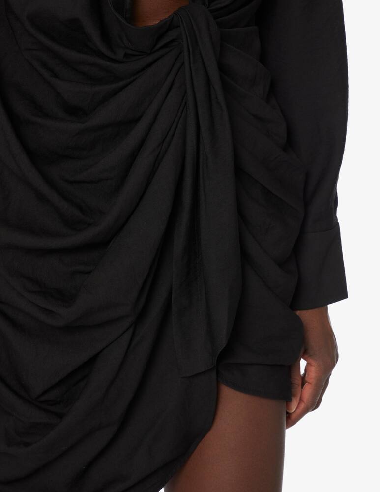 rinascente Jacquemus Bahiamini wrap dress - Black