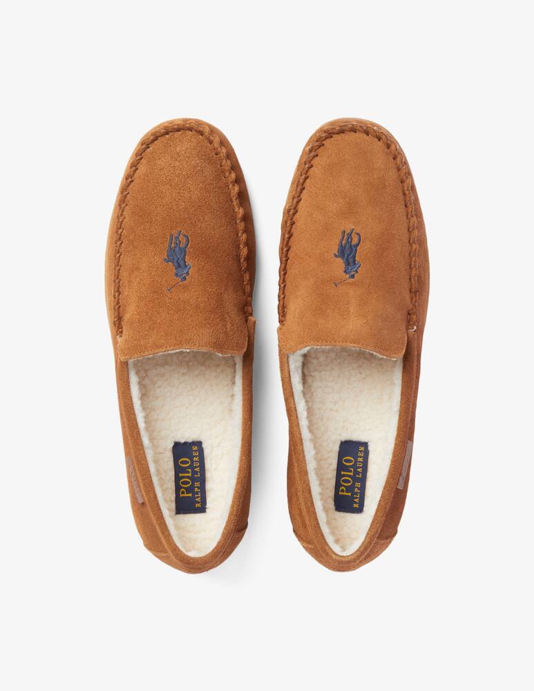 rinascente Polo Ralph Lauren Collins loafers with fur - Brown