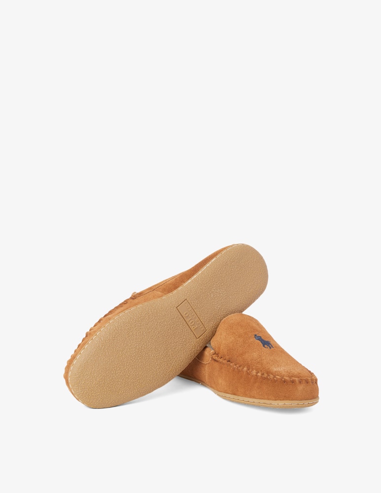 rinascente Polo Ralph Lauren Collins loafers with fur - Brown