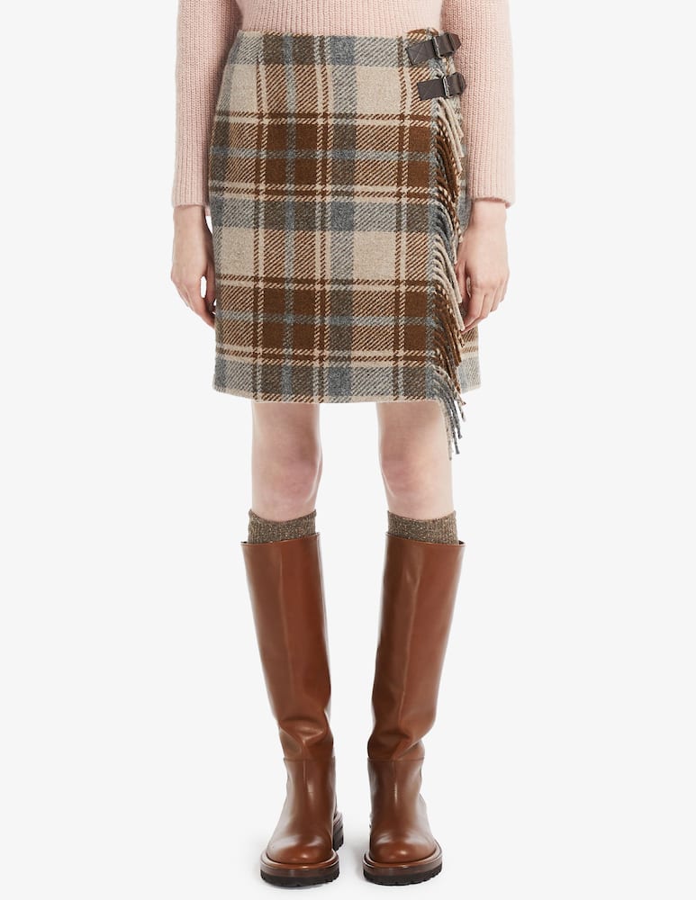 Weekend Max Mara Epoche wool mini skirt - Brown - picture 1 Weekend Max Mara Epoche wool mini skirt - Brown - picture 1