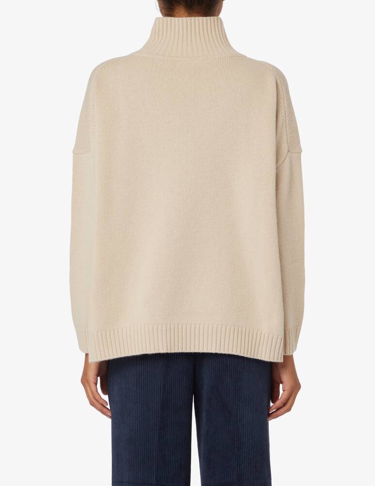 rinascente Weekend Max Mara Oversize turtle-neck top - Beige