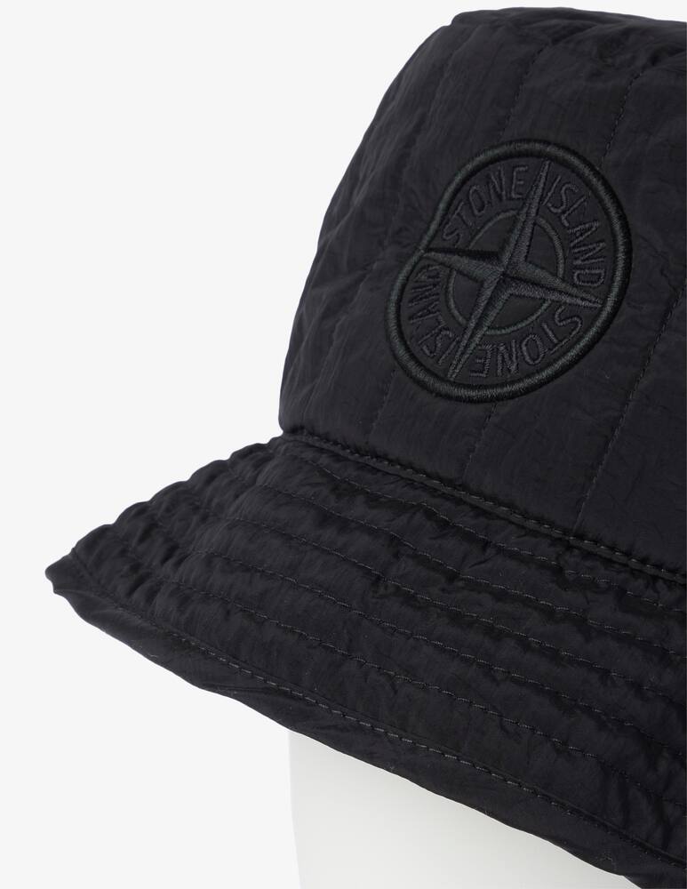 rinascente Stone Island Cappello bucket in nylon metal - Nero