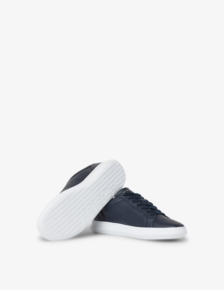 rinascente Tommy Hilfiger Th monogram leather sneakers - Blue