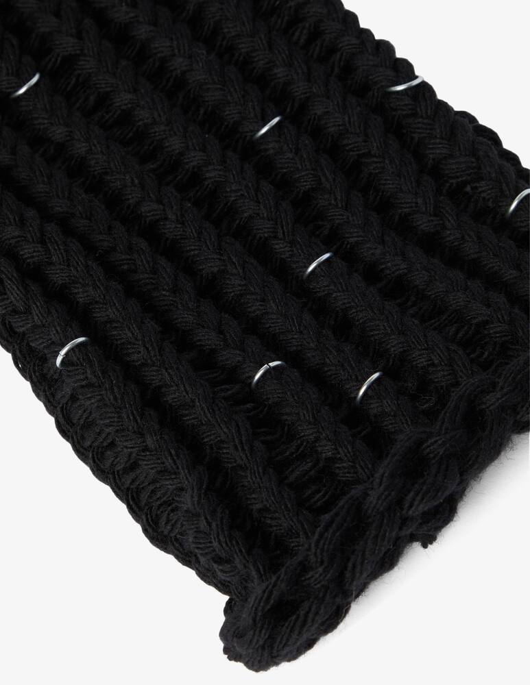 rinascente C.rusade Wool chainmail balaclava - Black