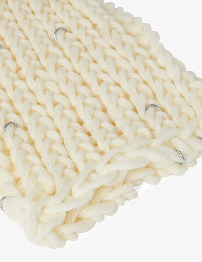 rinascente C.rusade Balaclava in lana con anelli - Bianco