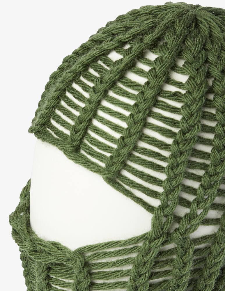 rinascente C.rusade Wool loose balaclava - Green