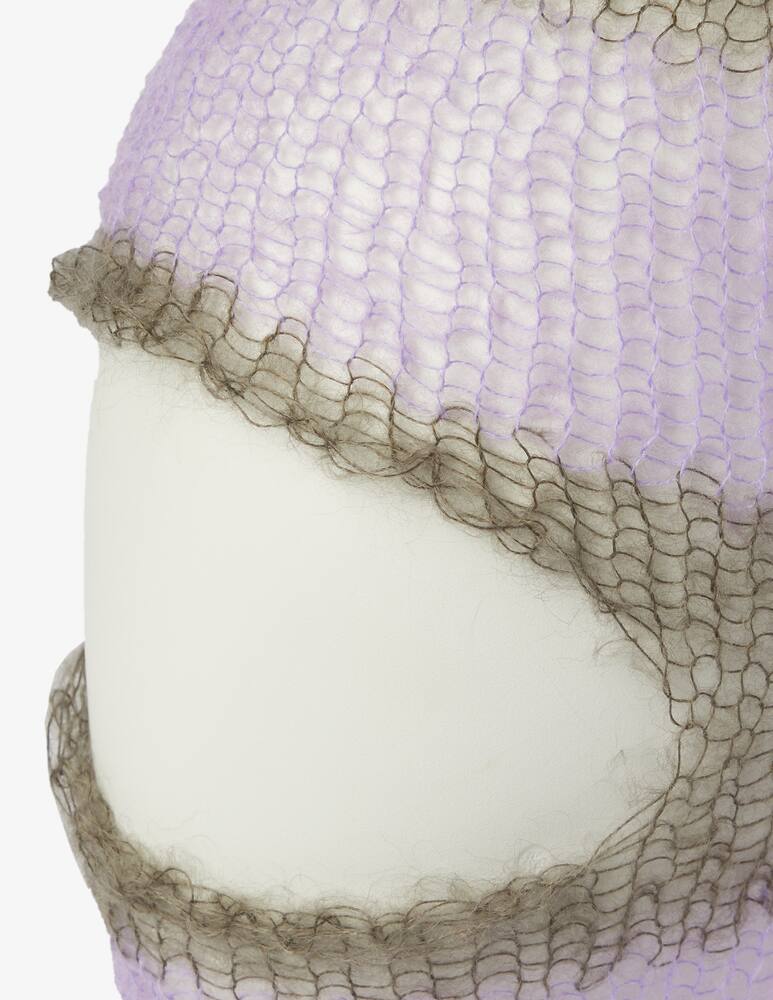 rinascente C.rusade Balaclava in lana stripes - Viola