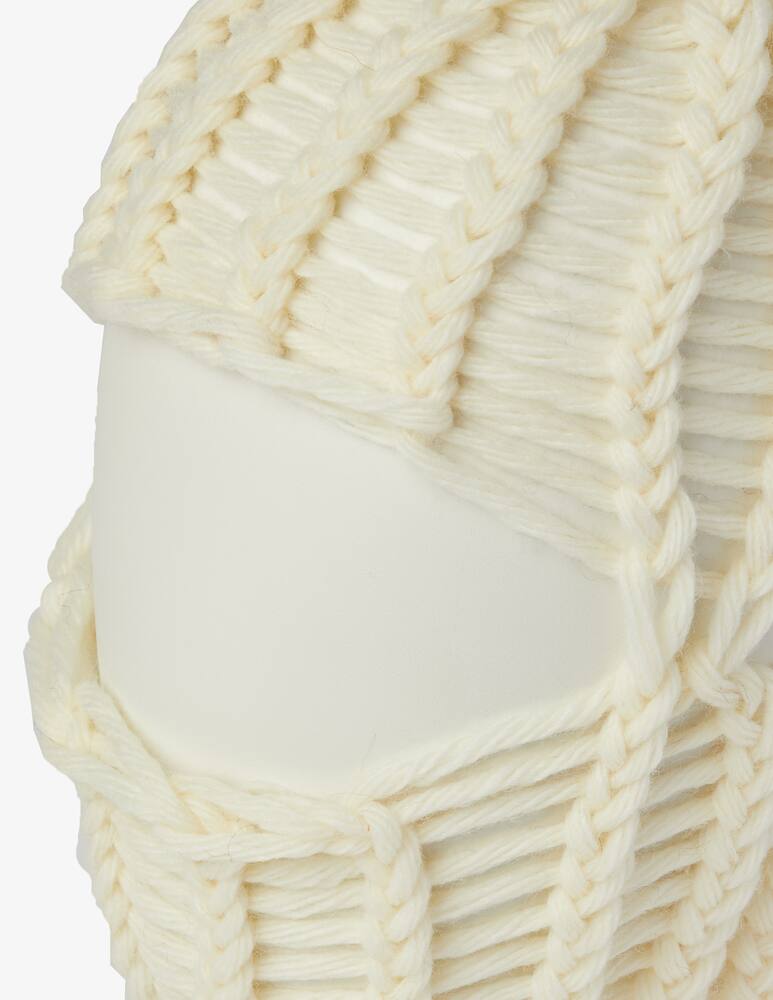 rinascente C.rusade Wool loose balaclava - White