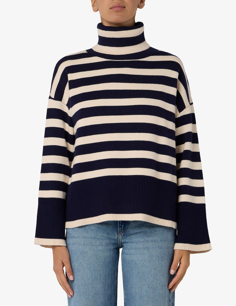 rinascente Annarita N Striped turtleneck jumper
