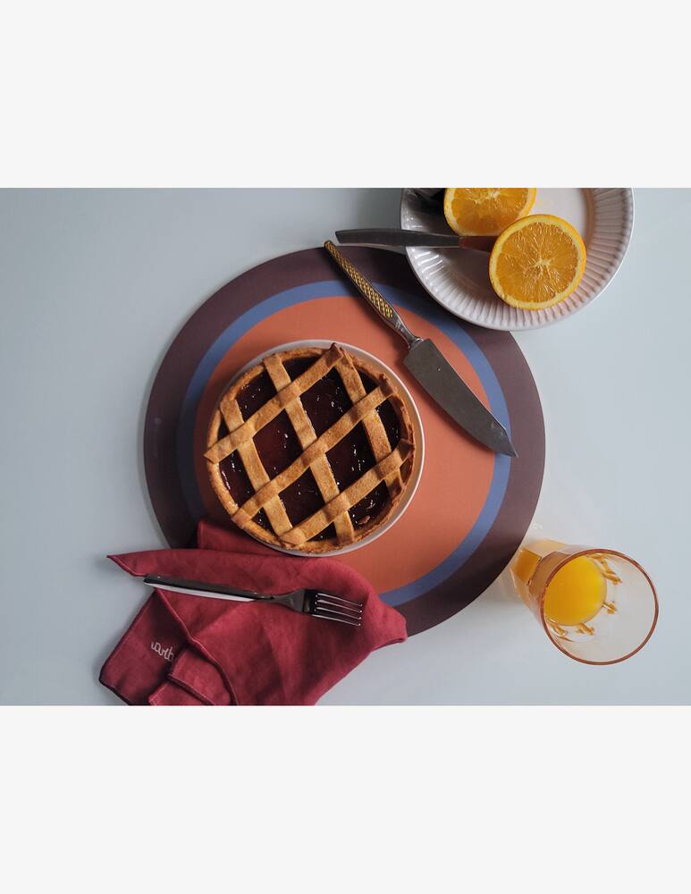 rinascente It's A Little Story Placemat Round Apricot