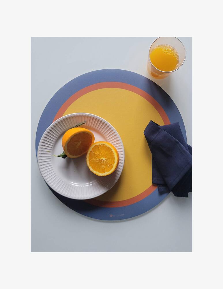rinascente It's A Little Story Placemat Round Tangerine