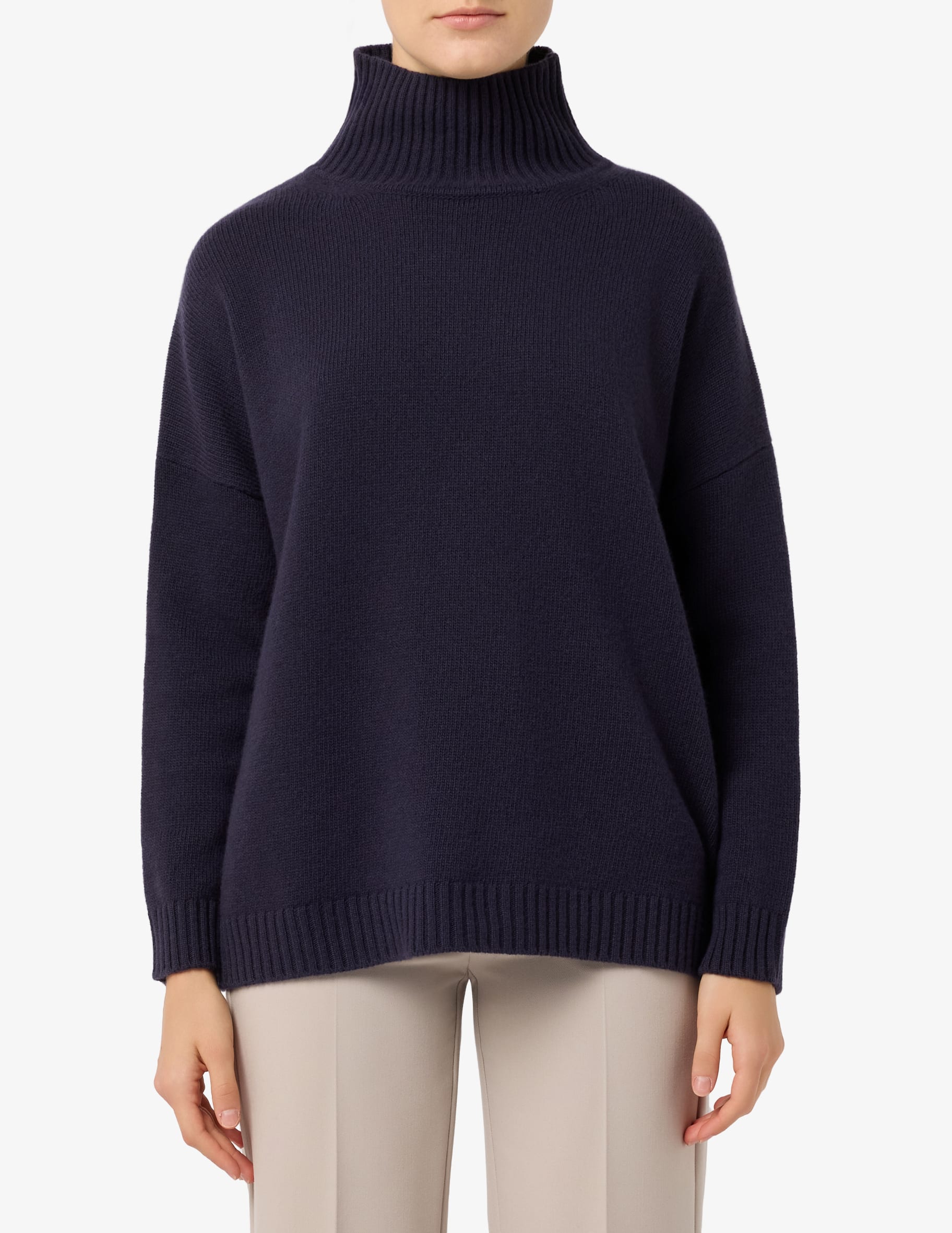Shop Weekend Max Mara Borgia wool turtle neck jumper on Rinascente