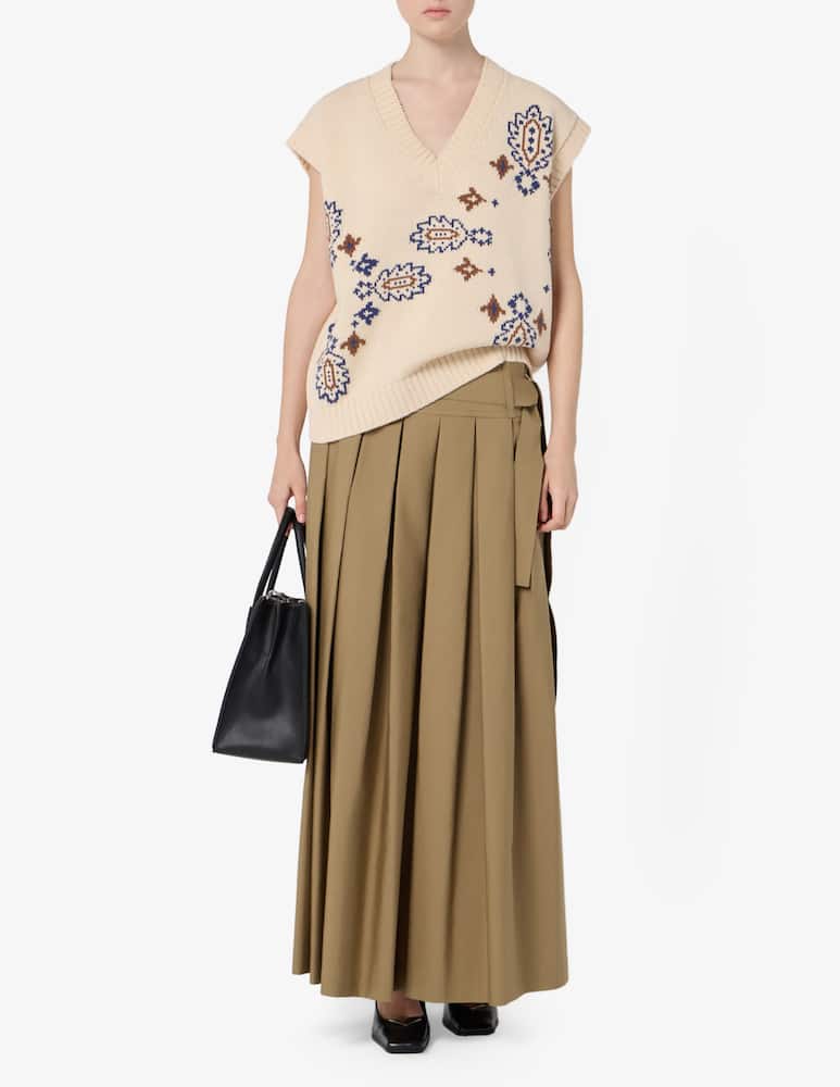 Weekend Max Mara Gilet in maglia Crusca - immagine 2 Weekend Max Mara Gilet in maglia Crusca - immagine 2