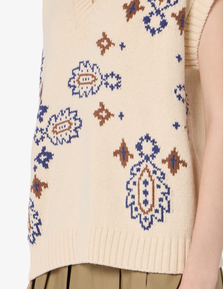 Weekend Max Mara Gilet in maglia Crusca - immagine 4 Weekend Max Mara Gilet in maglia Crusca - immagine 4