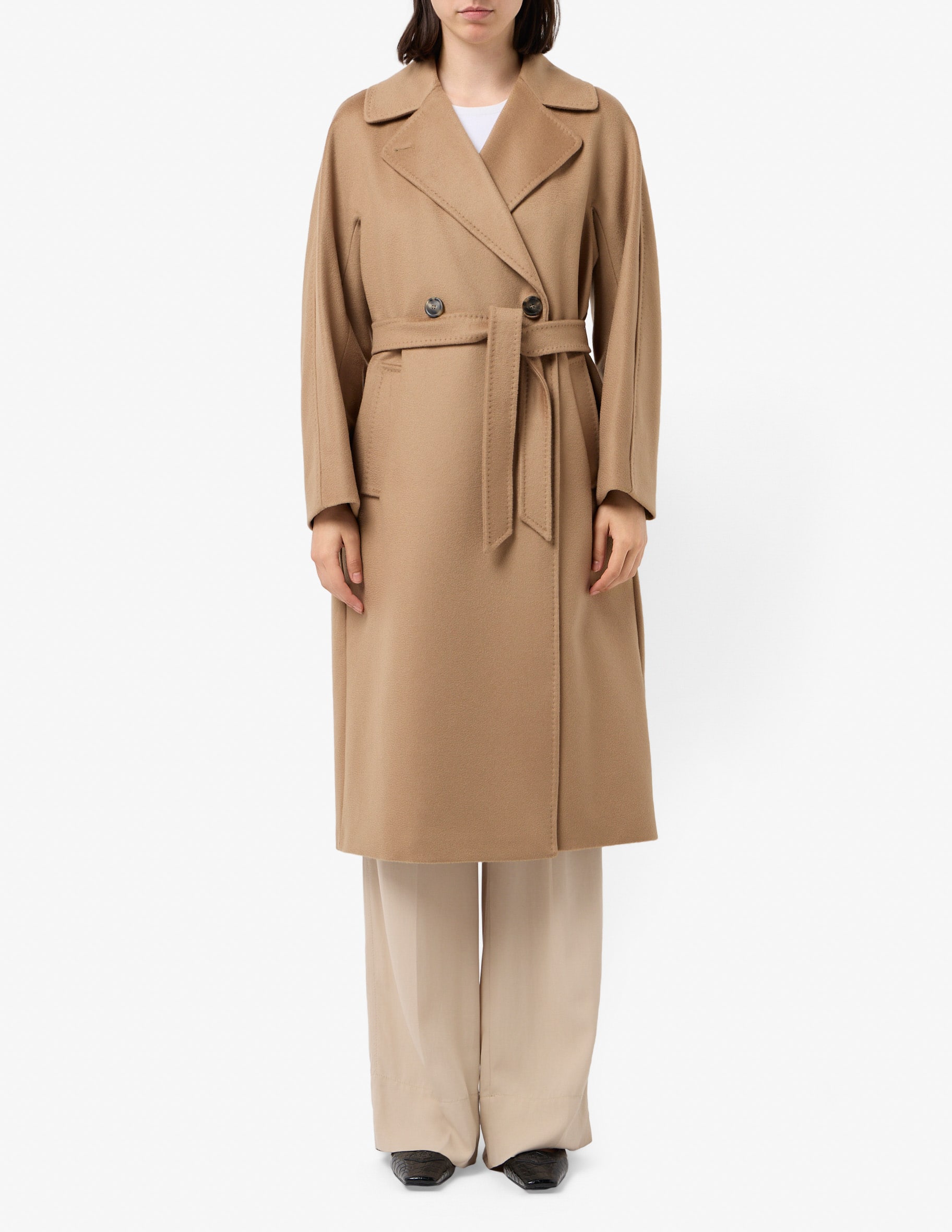 Shop Weekend Max Mara Double-breasted wool coat on Rinascente