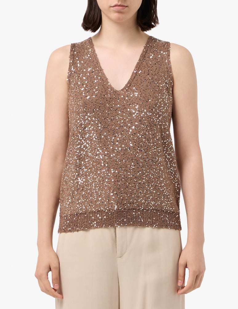 rinascente Weekend Max Mara Top con paillettes Acaici