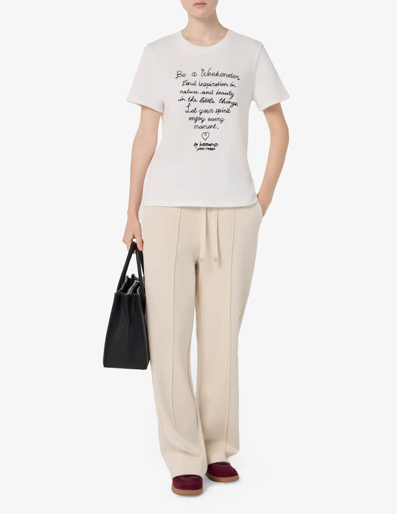 rinascente Weekend Max Mara Folk jersey trousers