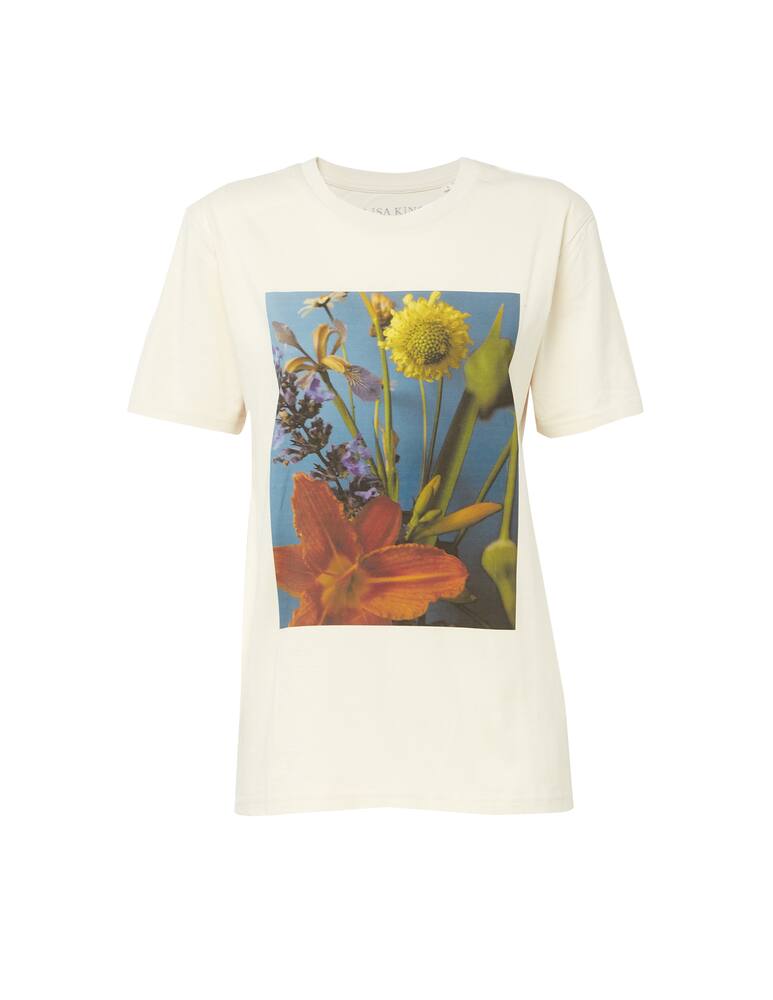 rinascente Lisa King T-shirt stampata in cotone organico