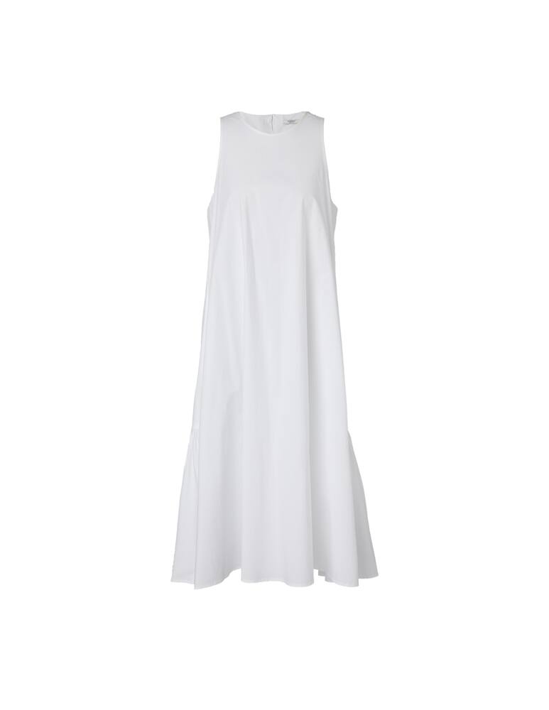 rinascente Peserico Vestito midi collo a giro Bianco porcellana
