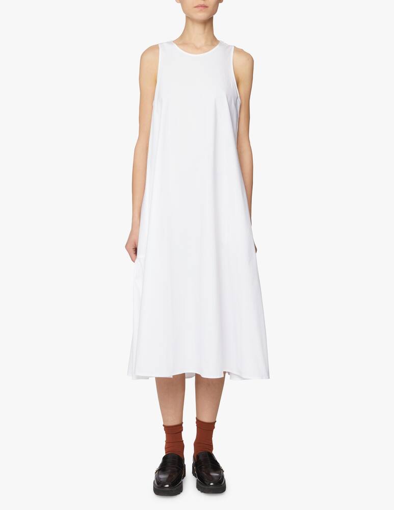 rinascente Peserico Vestito midi collo a giro Bianco porcellana