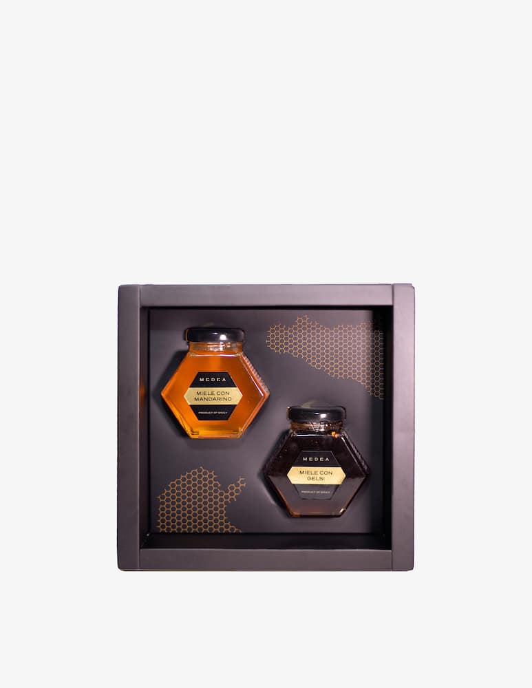 rinascente Medea Flavors Gift box miele con gelsi e miele con mandarino 2x140g