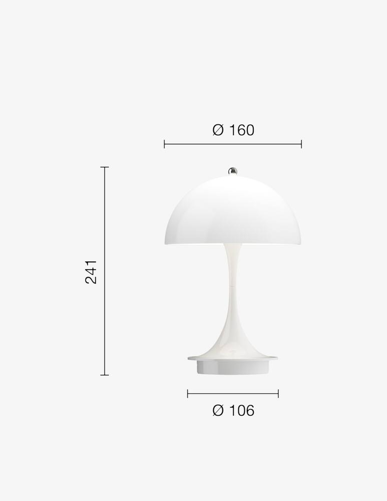 rinascente Louis Poulsen Panthella 160 V3 Lampada Portatile