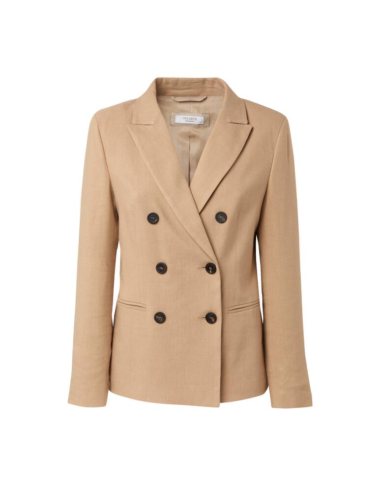 rinascente Peserico Double breast linen blazer