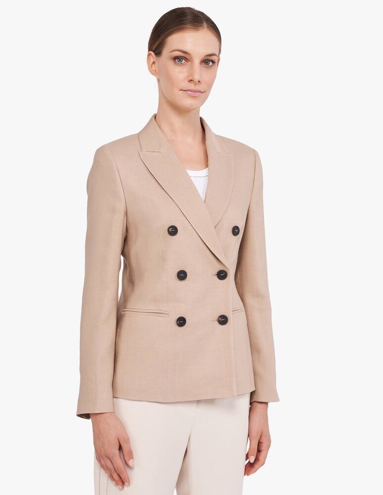 rinascente Peserico Double breast linen blazer