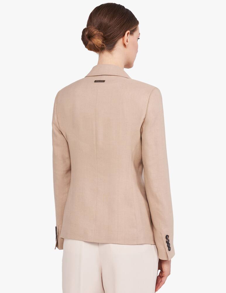 rinascente Peserico Double breast linen blazer
