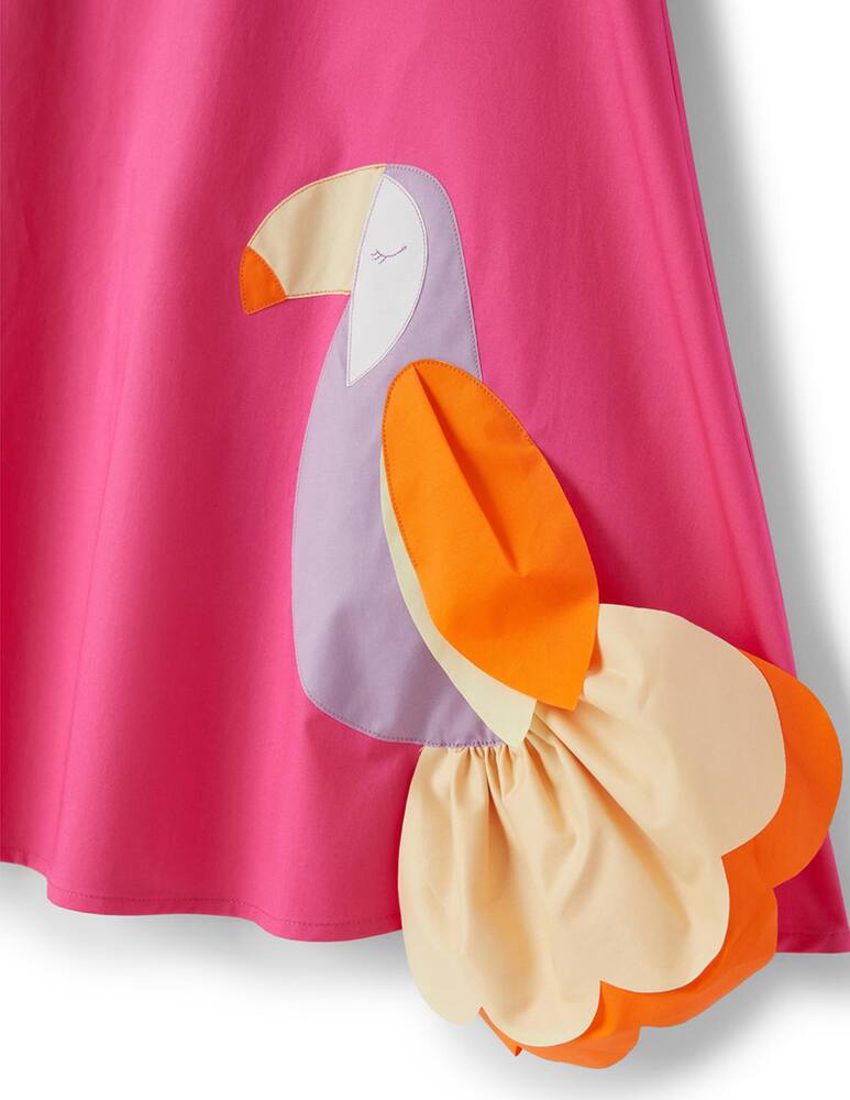 rinascente Il Gufo Sleeveless dress with toucan application