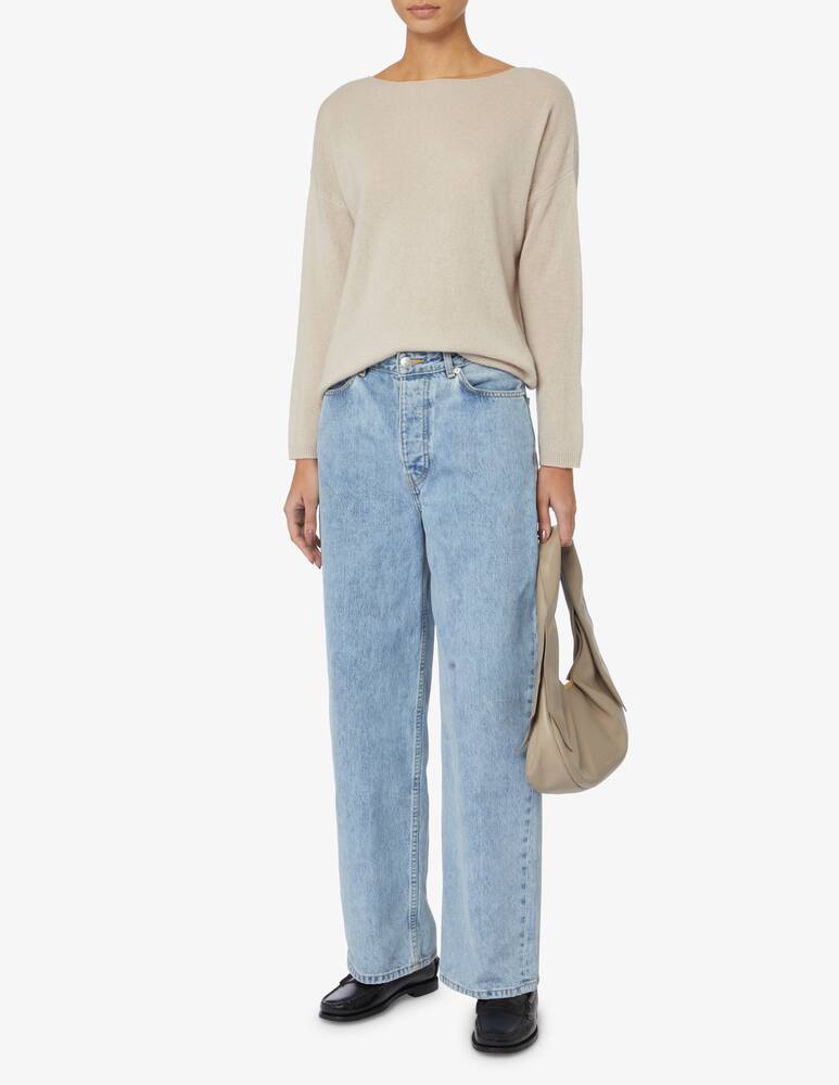 rinascente Pure Cashmere Maglione con colla a barca in cashmere