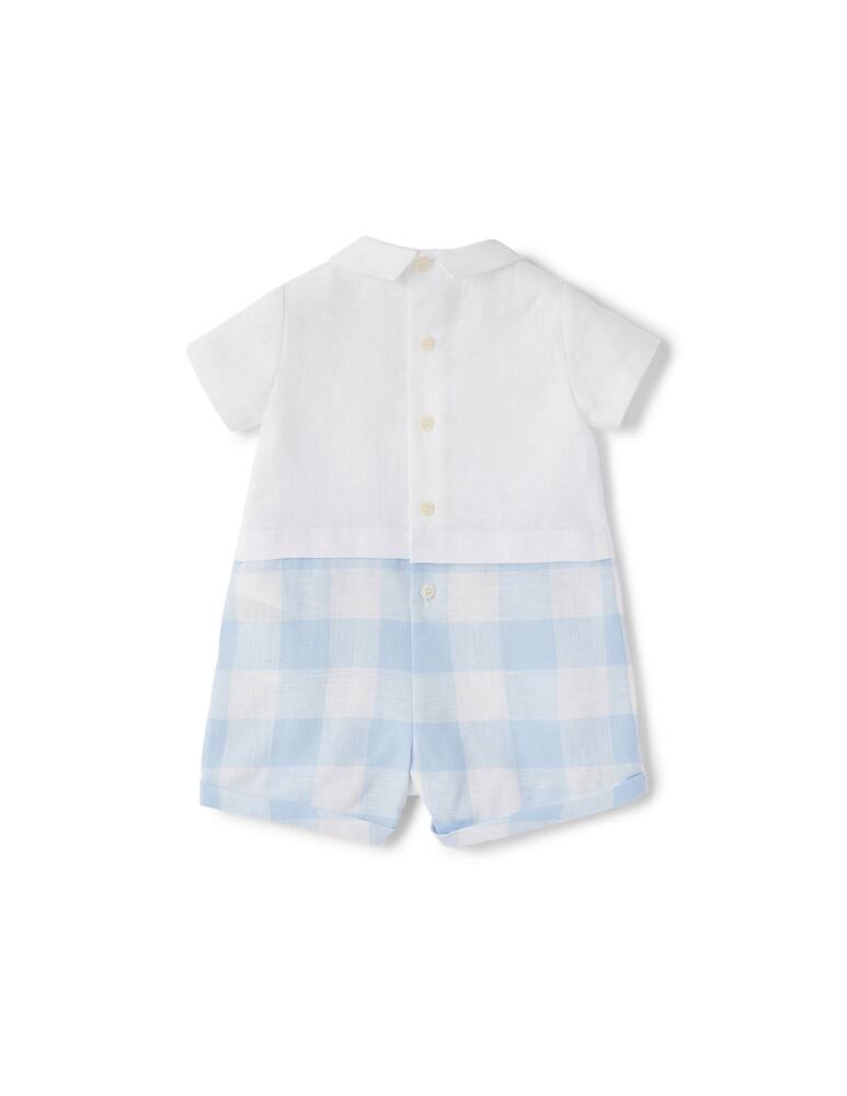 rinascente Il Gufo Pagliaccetto in lino a quadri