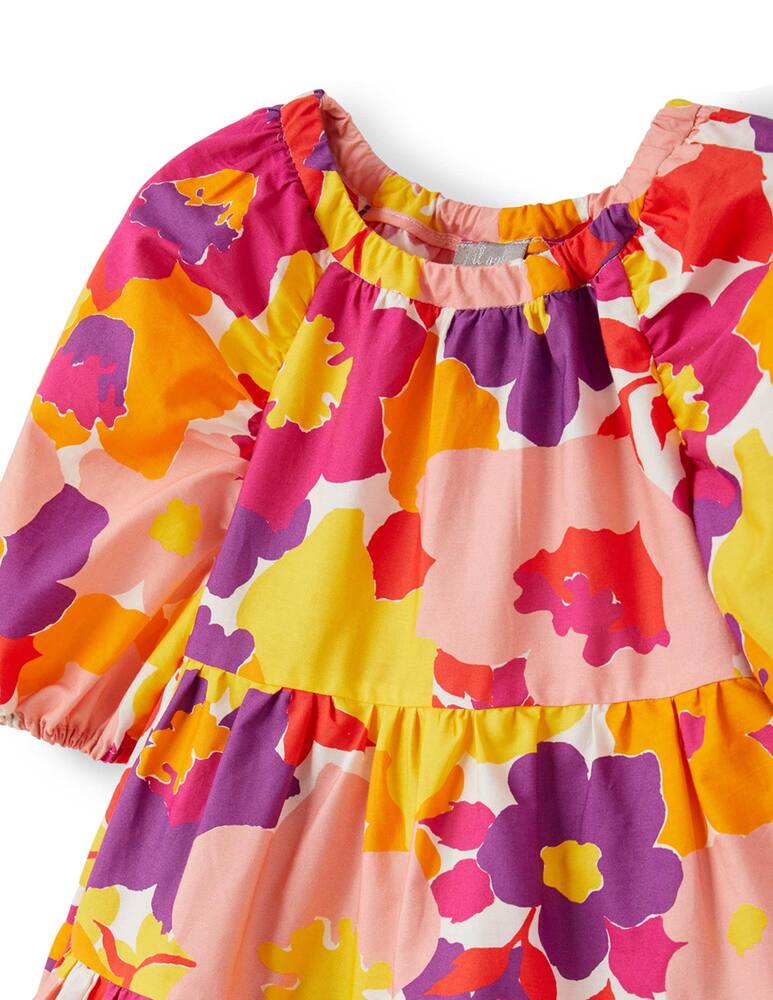 rinascente Il Gufo Short sleeve dress with fantasy pattern