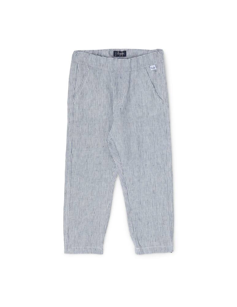 rinascente Il Gufo Pantalone in lino a righe 