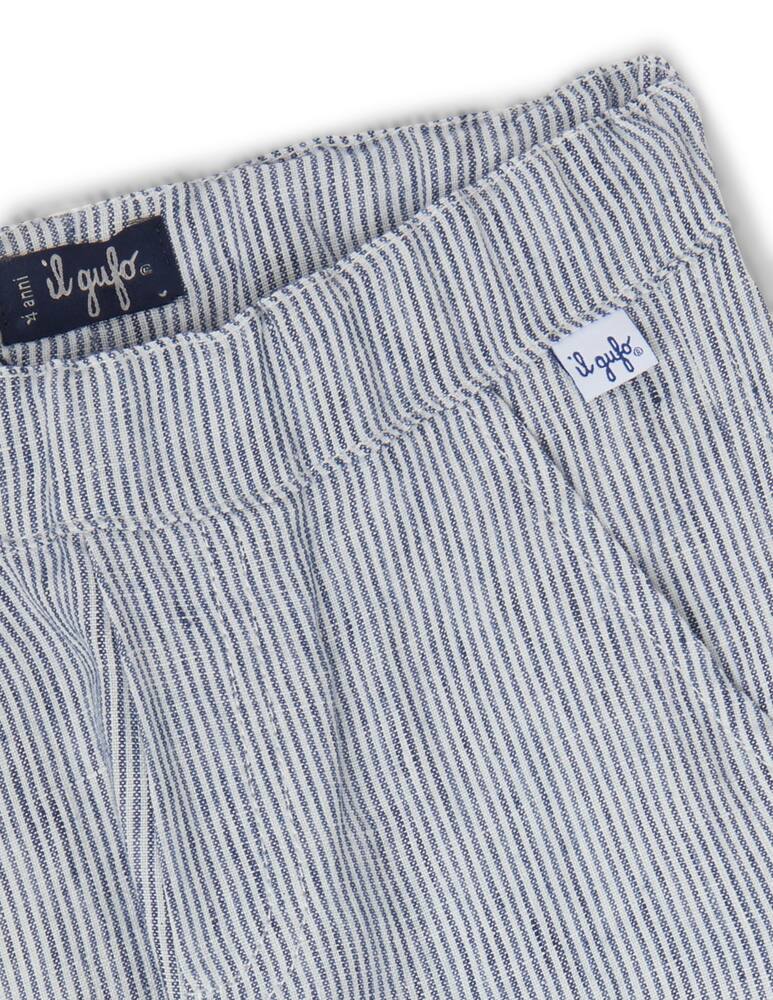 rinascente Il Gufo Pantalone in lino a righe 