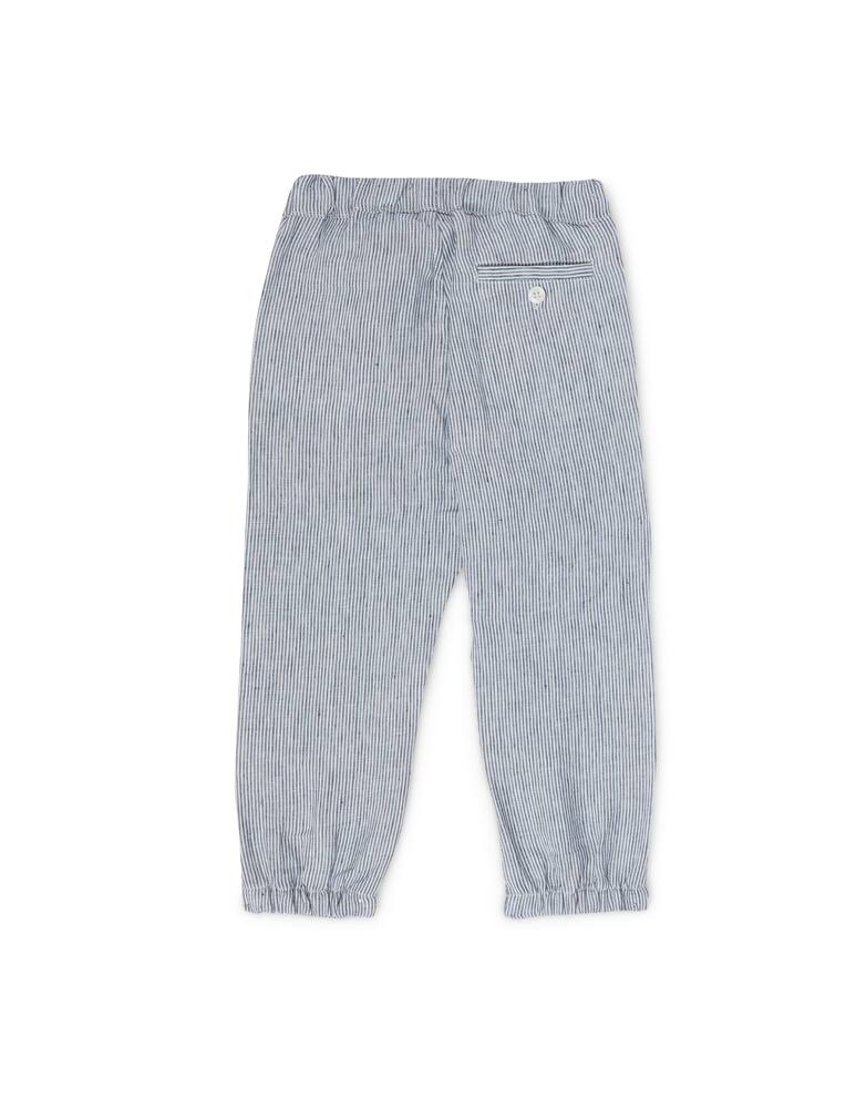 rinascente Il Gufo Pantalone in lino a righe 