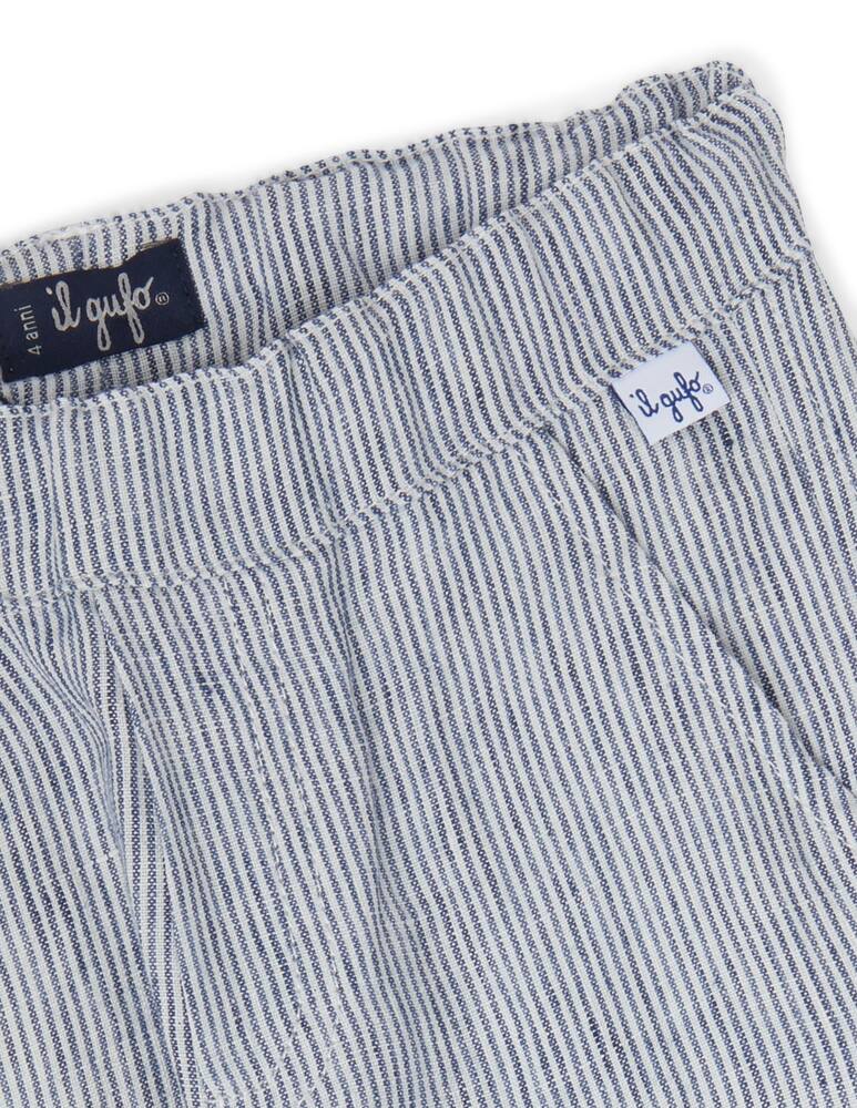 rinascente Il Gufo Pantalone in lino a righe 