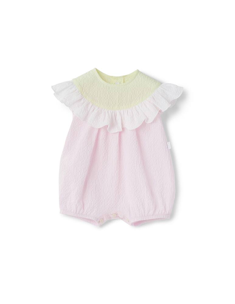 rinascente Il Gufo Pagliaccetto in cotone goffrato