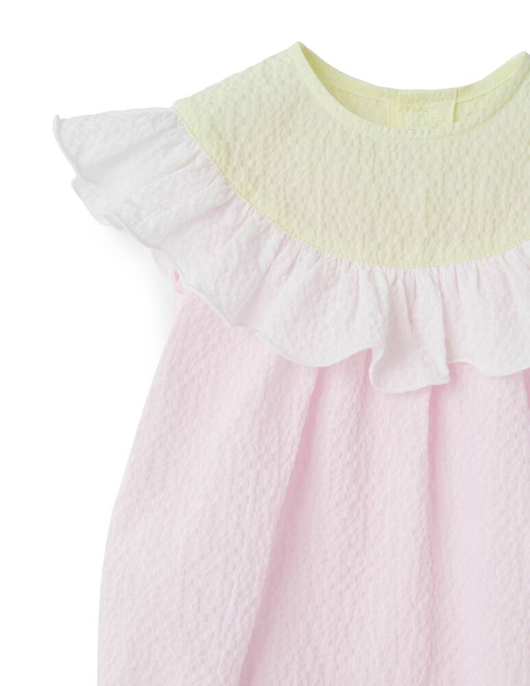 rinascente Il Gufo Pagliaccetto in cotone goffrato