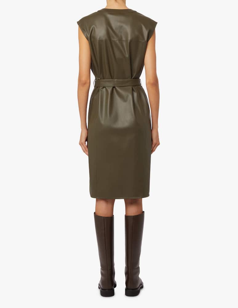 MM by MaxMara Gilet in jersey spalmato Canter - Marrone Max Mara - immagine 3