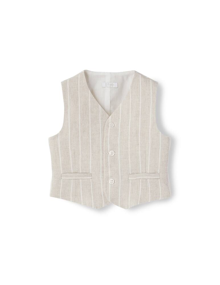 rinascente Il Gufo Striped linen vest