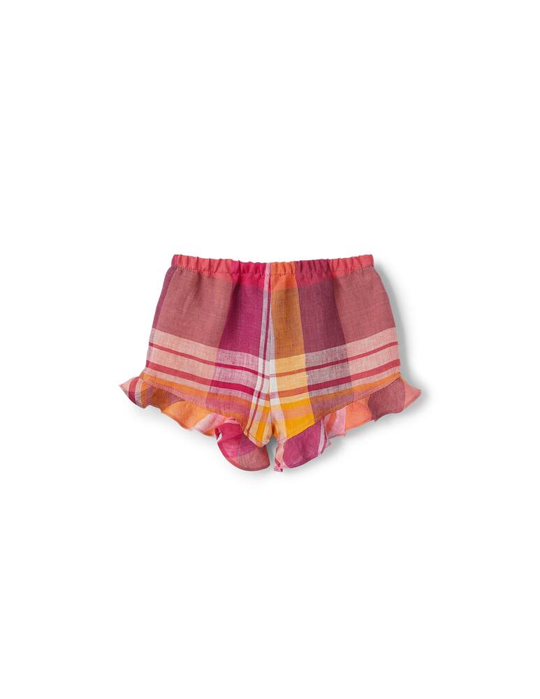 rinascente Il Gufo Linen madras shorts