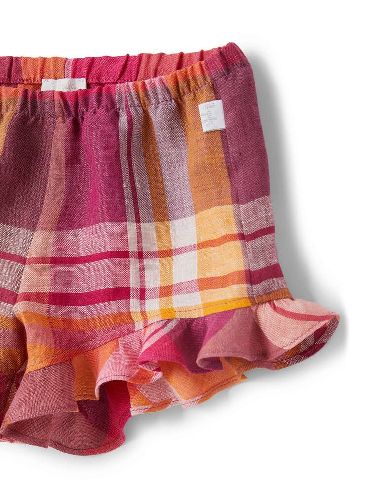 rinascente Il Gufo Linen madras shorts
