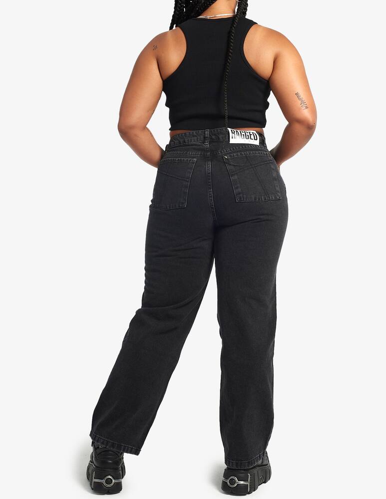 rinascente The Ragged Priest Jeans a vita media gamba dritta - Nero