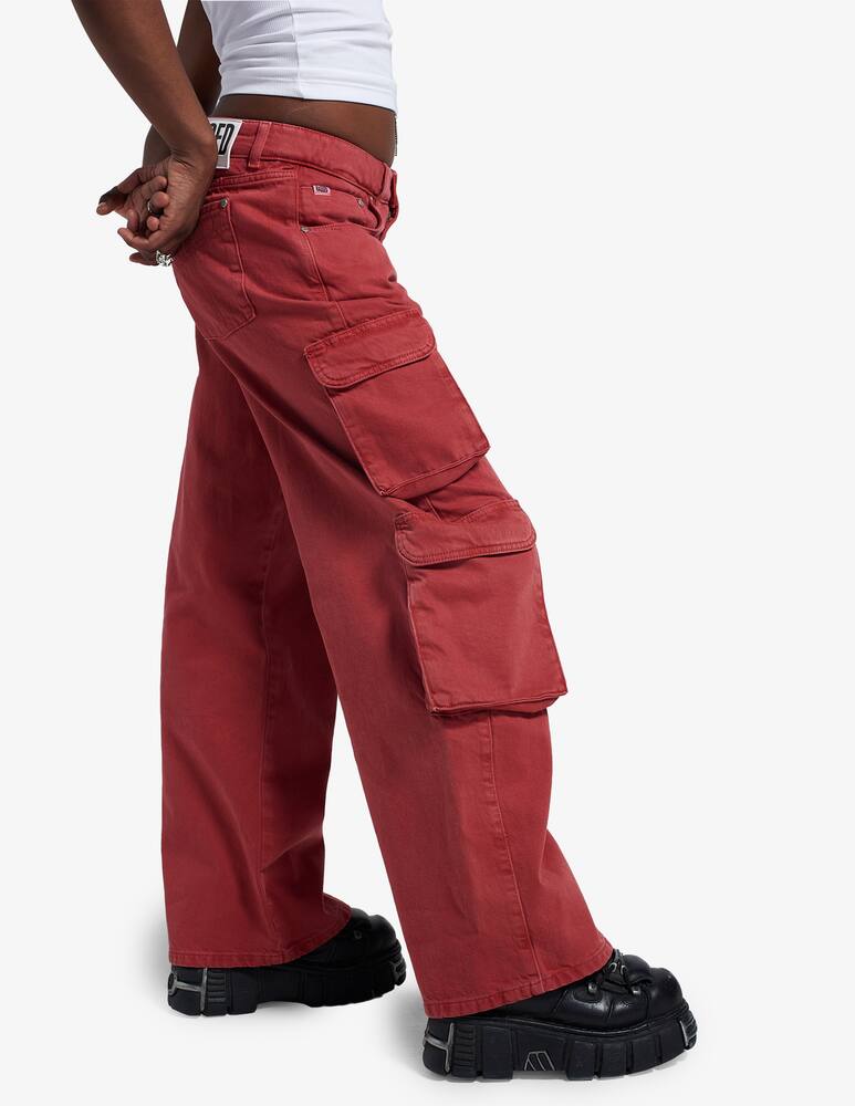 rinascente The Ragged Priest Cargo release trousers - Red