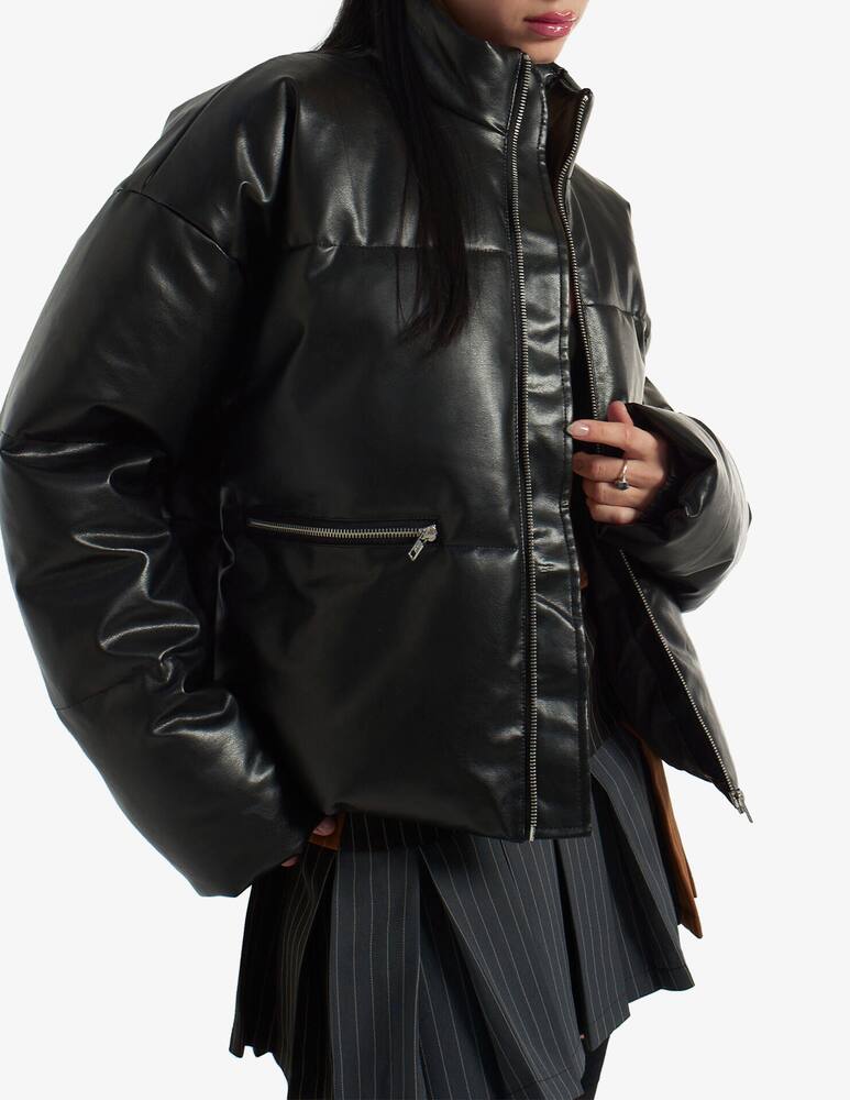 rinascente The Ragged Priest Giacca bomber in pelle sintetica Boss - Nero